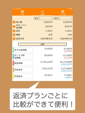 住宅ローン計算シミュレーター ローンメモのおすすめ画像3