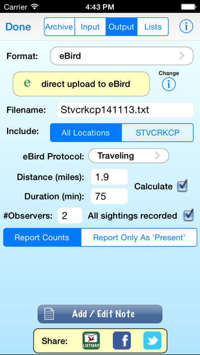 Birdwatcher's Diary Screenshot