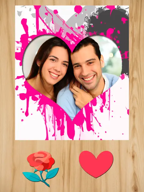 Love frames – photo collage