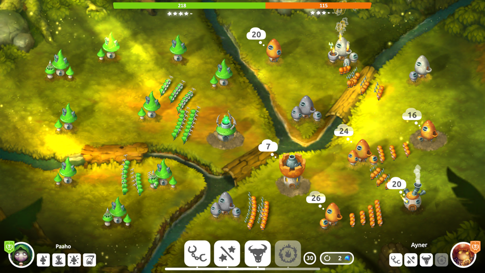#9. Mushroom Wars 2: RTS Strategy (iOS) By: Azur Interactive Games Limited