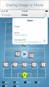 LineupMovie for Soccer screenshot