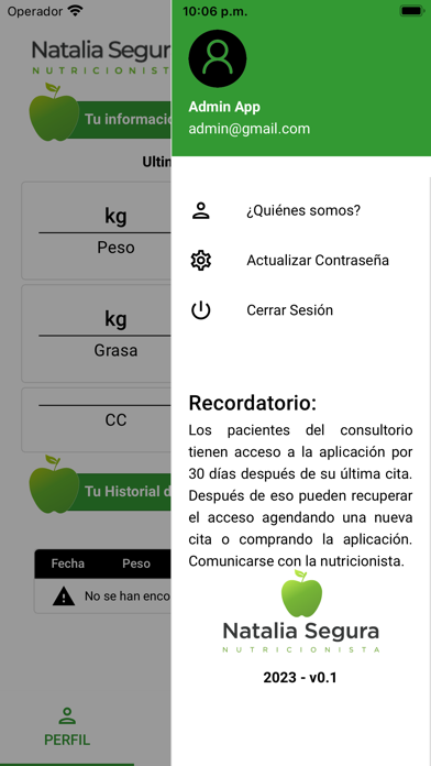 Nutricionista Natalia Segura Screenshot