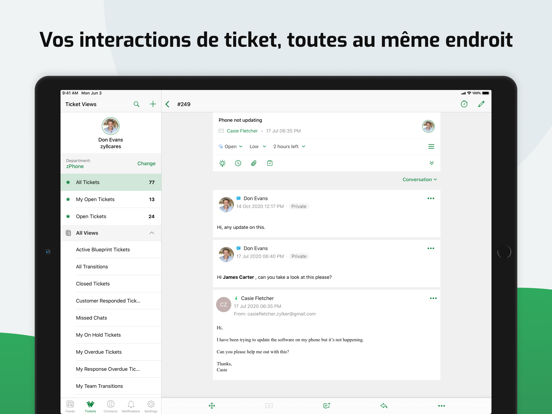 Screenshot #6 pour Zoho Desk