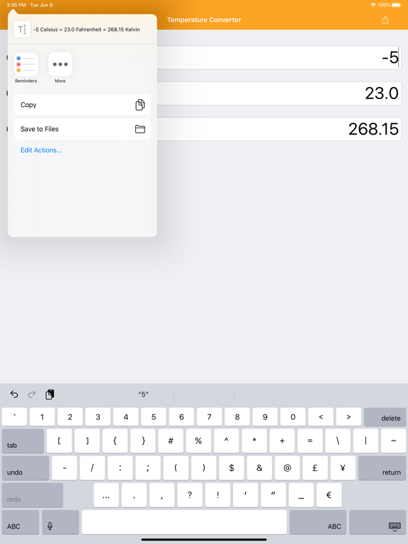 Screenshot #5 pour Temperature Converter C F K