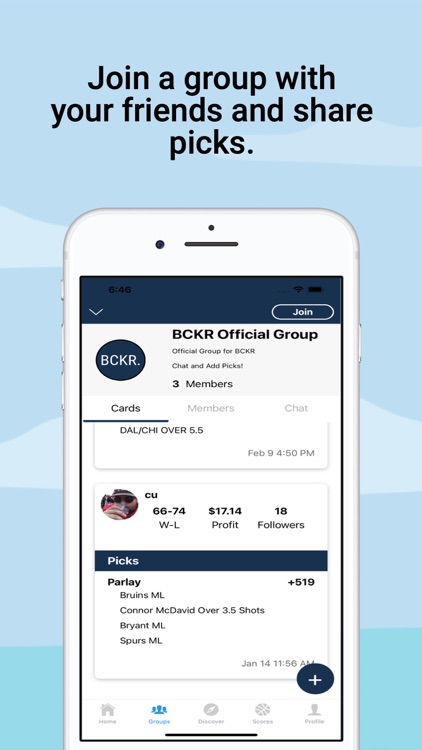 BCKR: Barstool & Bet Tracking