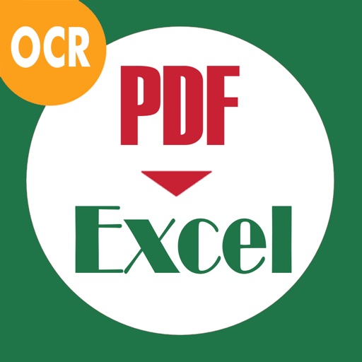 Convert pdf to excel icon