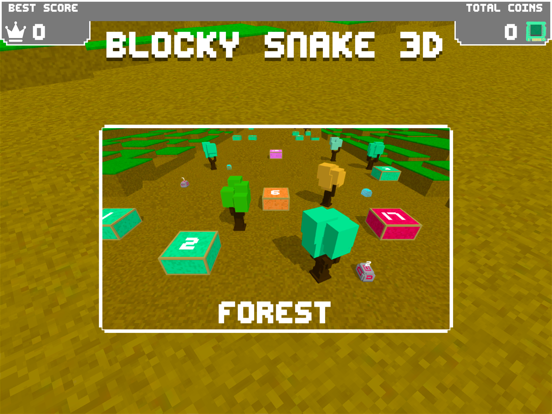 Blocky Snake Adventure iPad screenshot 3 - Games app