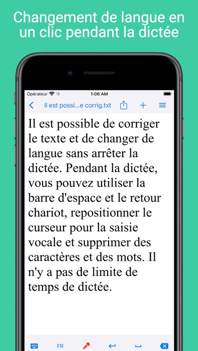 Screenshot #1 pour Voice Notebook audio en texte