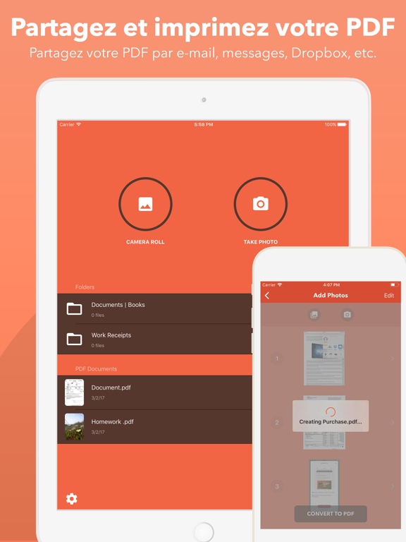 Convertisseur Photos en PDF iPad screenshot 4