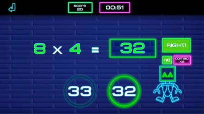 Times tables: Robot Math -E Screenshot