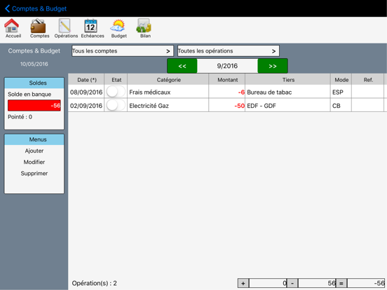 Screenshot #4 pour Comptes et Budget