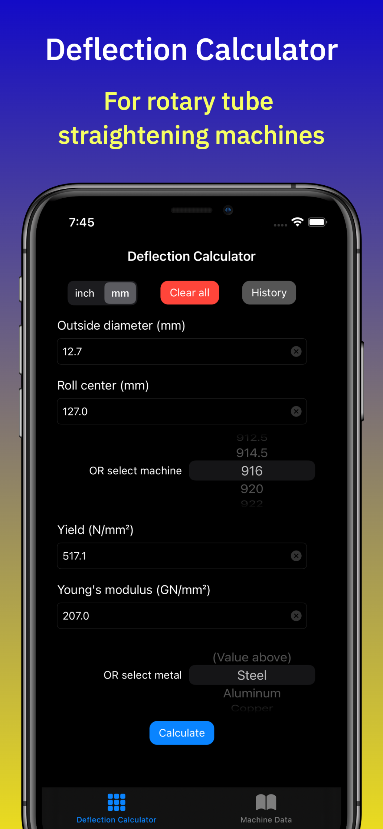 Deflection Calculator
