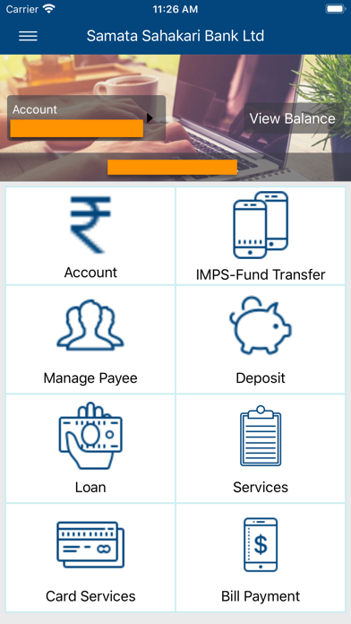Samata Bank Mobile Banking Screenshot