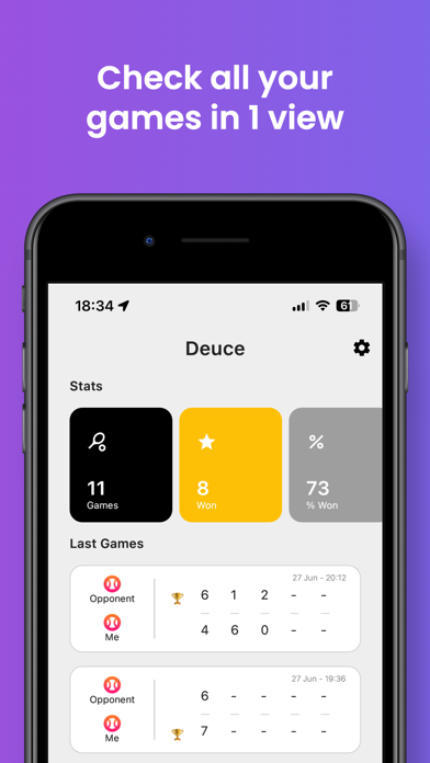Deuce - Padel Scorekeeper Screenshot