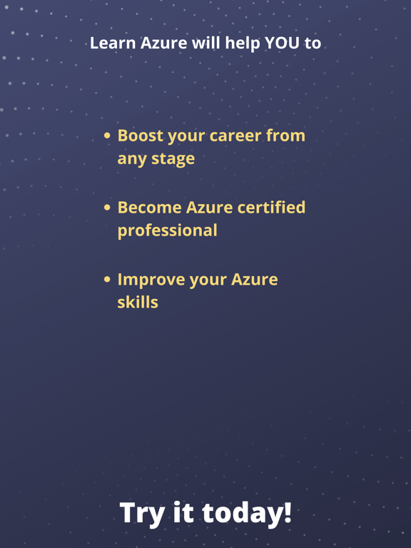 Learn Azure iPad screenshot 7 - Education app