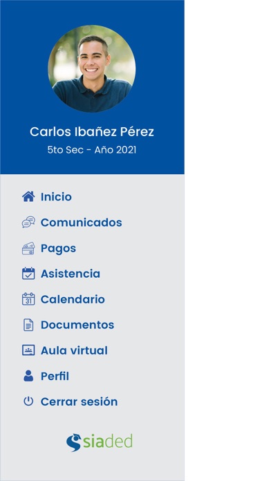 SIADED APP Screenshot