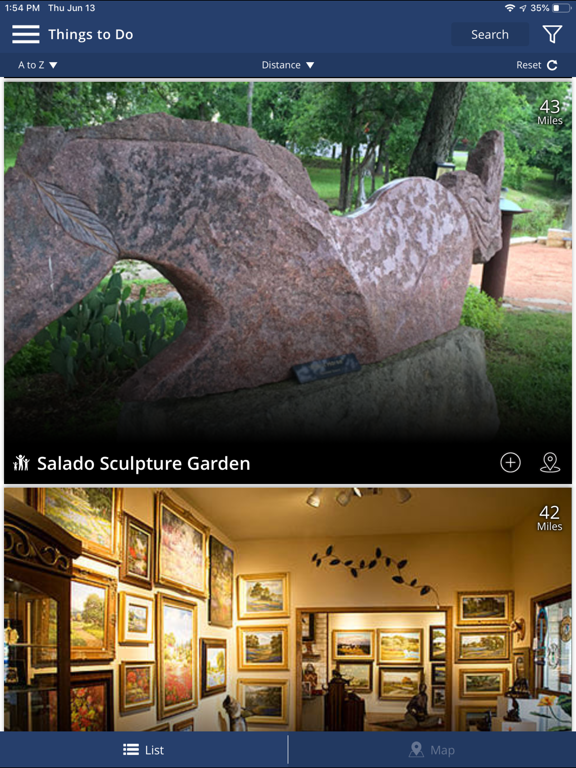 Visit Salado Texas! iPad screenshot 7 - Travel app