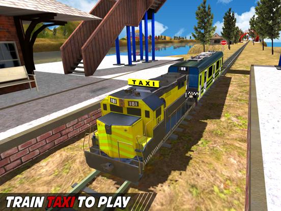 Hilly Train Taxi Adventure iPad screenshot