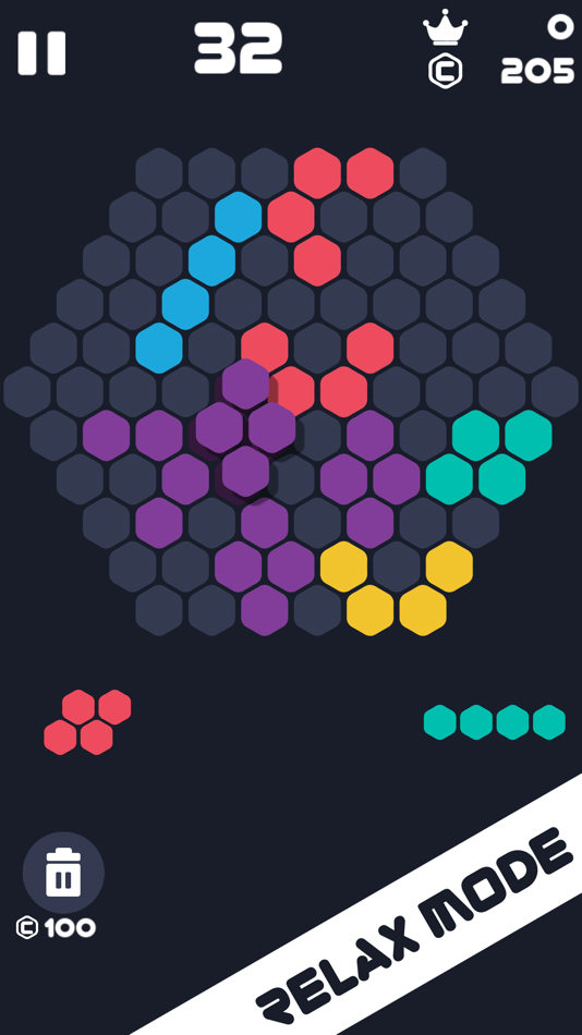 #4. Hexa 1010 :Fill Hexagon Blocks (iOS) 由: Hoang Vinh Nguyen