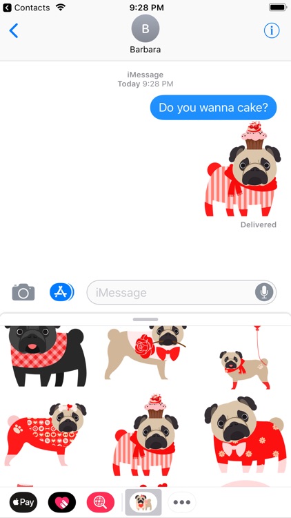 Pug Love Stickers