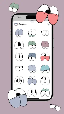 Game screenshot Peepers - Sticker Pack mod apk