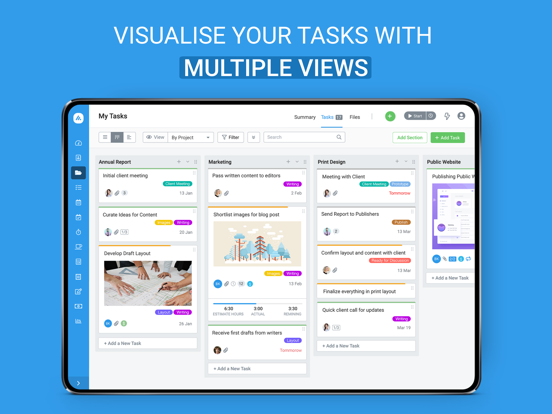 Avaza - Unified Team Work iPad screenshot 4 - Business app