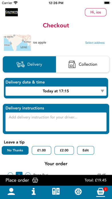 Chutneys Indian Screenshot