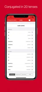 Spanish Verb Conjugator Pro screenshot #4 for iPhone