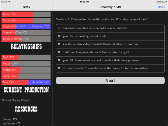 Broadway: 1849 iPad app afbeelding 3