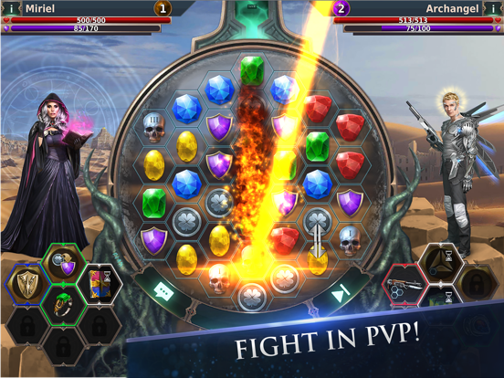 Screenshot #5 pour Gunspell 2- Match 3 Puzzle RPG