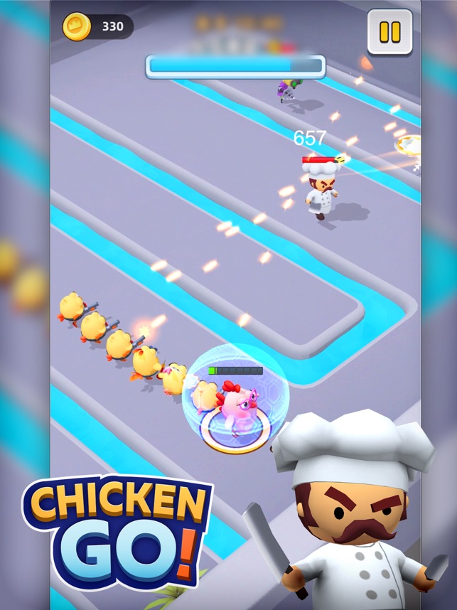 Chicken Toss - Jogo da Galinha Fugitiva na App Store