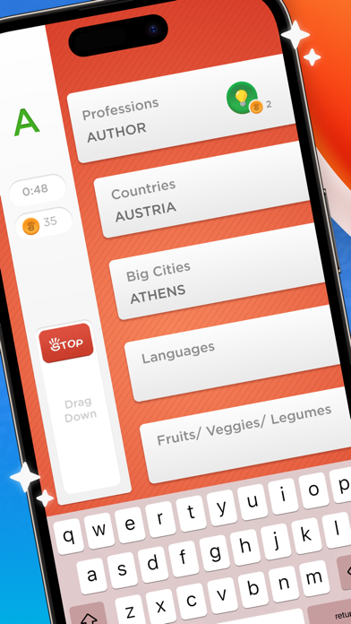 Stop - Categories Word Game Screenshot