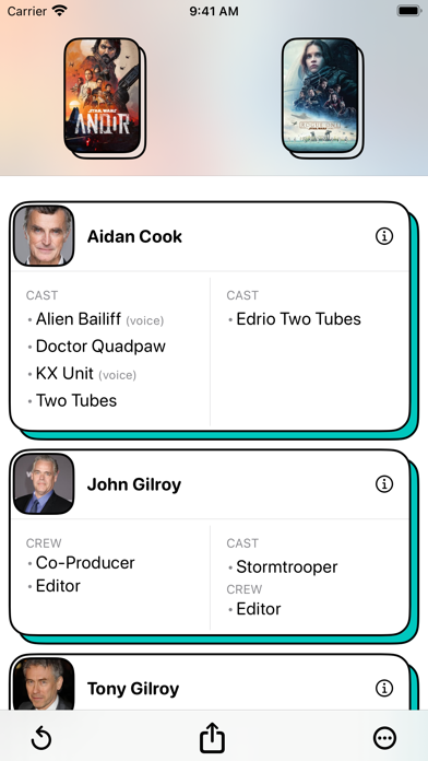 ScreenCred: Movie & TV Credits Screenshot