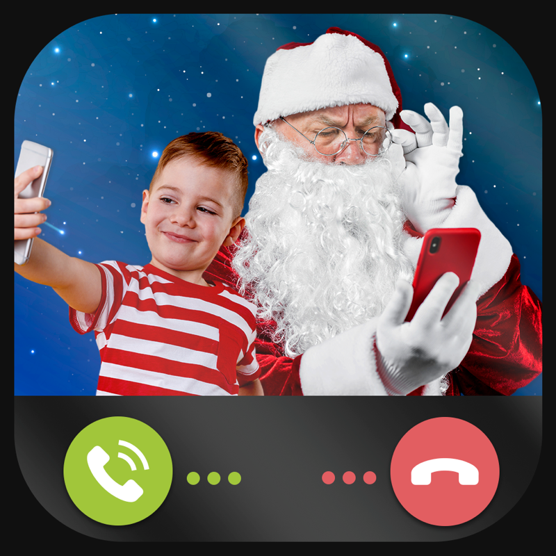 Kerstman Video Call - Fake Cha