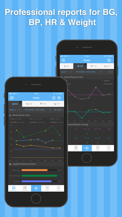 Blood Pressure & Glucose Pal Screenshot
