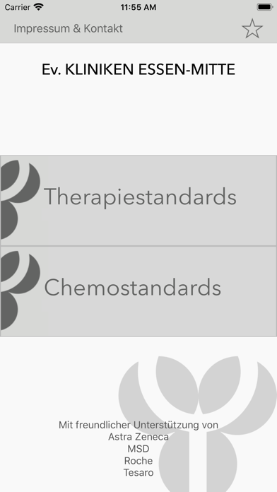 Therapiestandards KEM Screenshot