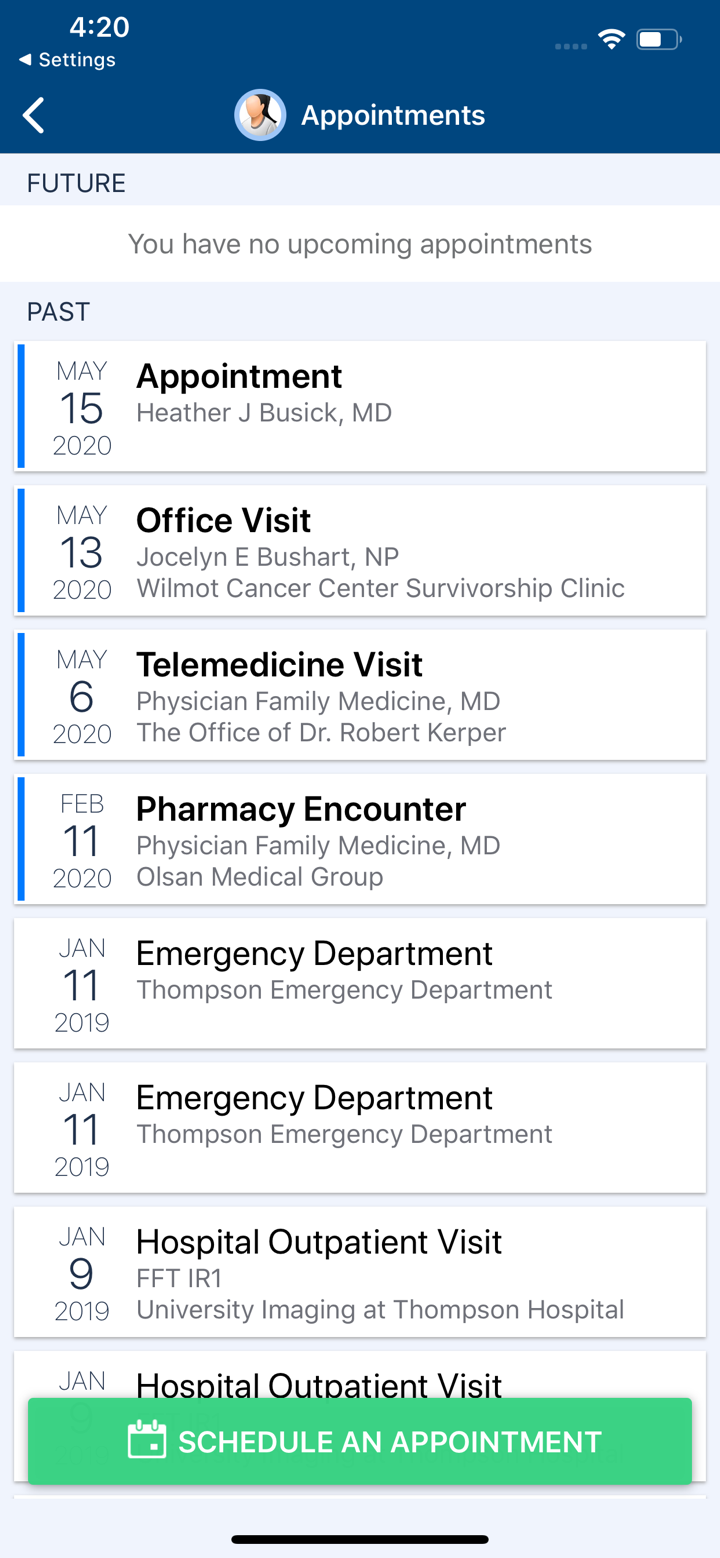 MyURMedicine screenshot 5