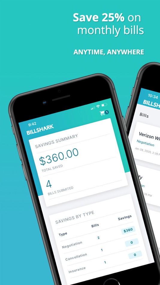 #1. Billshark app (iOS) 由: The Bill Reduction Company