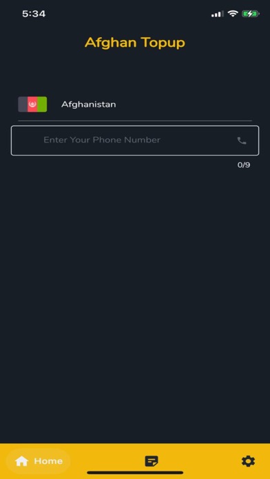 Afghan Topup Screenshot