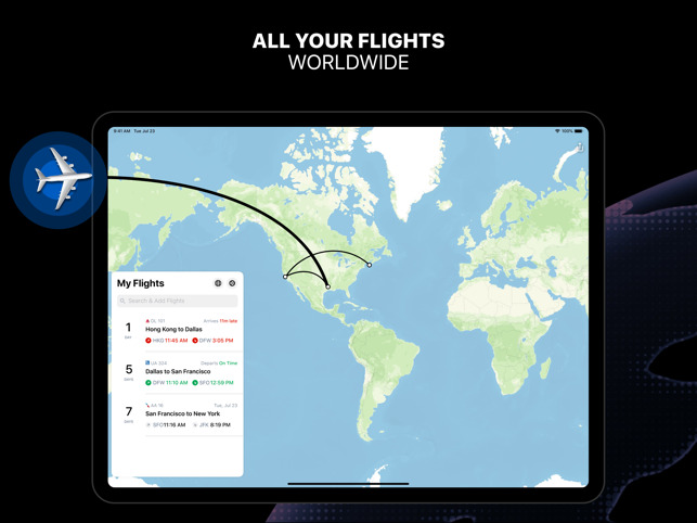 ‎Flighty – Live Flight Tracker תמונות מסך