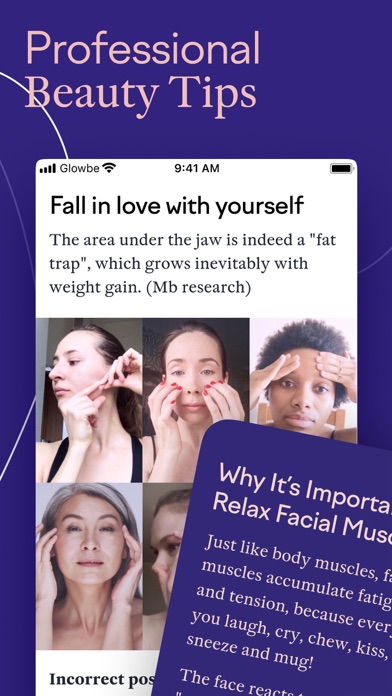 Glowbe – Face Yoga & Massage Screenshot