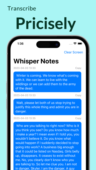 Whisper Notes - Speech To Text Screenshot