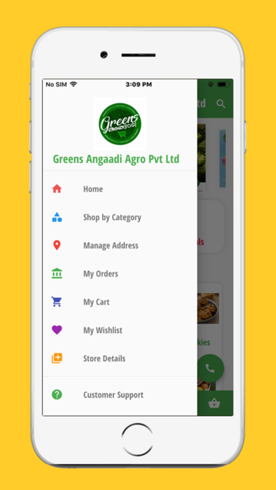 GREENS ANGAADI. Screenshot