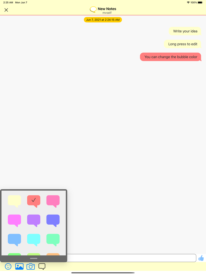 B.Notes／Chat-style Notepad
