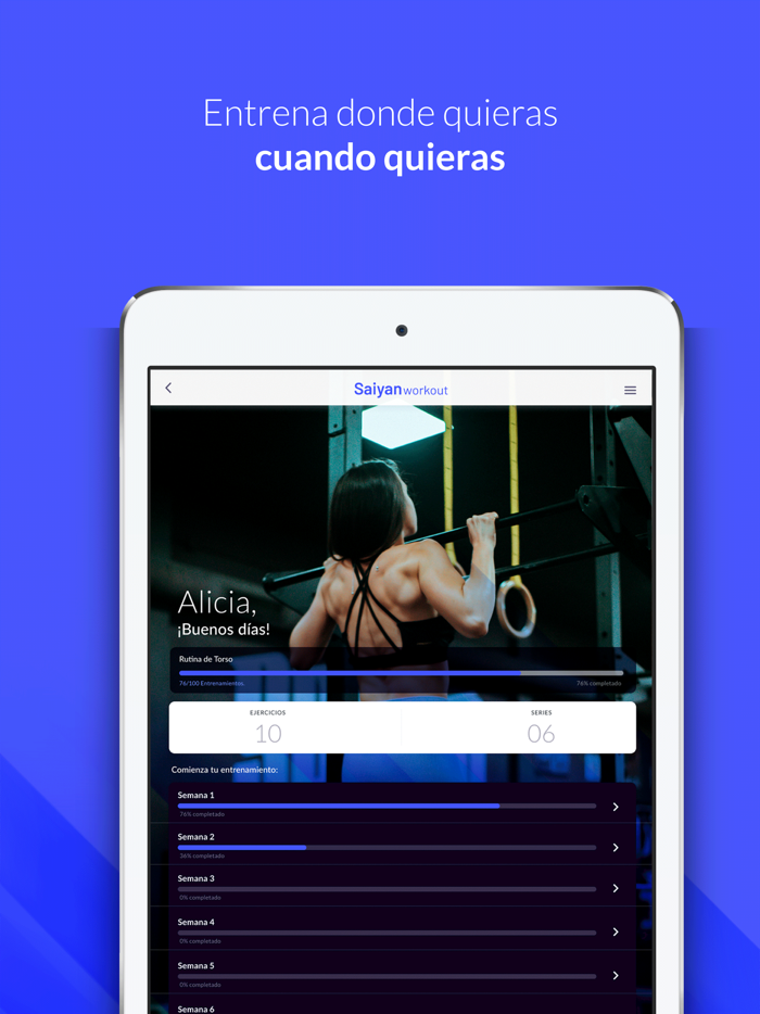 Saiyan Workout - Entrenamiento