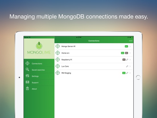 Screenshot #1 for MongoLime - manage databases