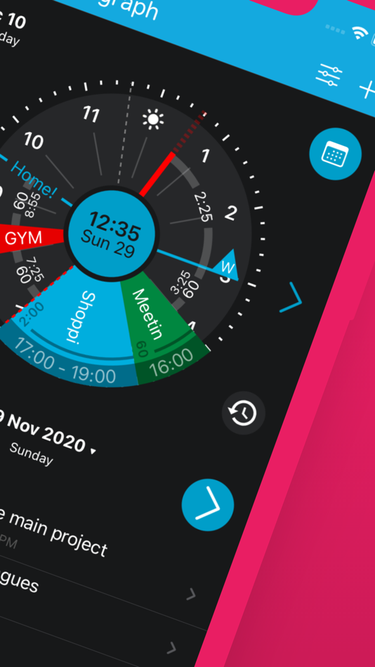 #2. Sectograph visual time manager (iOS) 由: Roman Blokhin