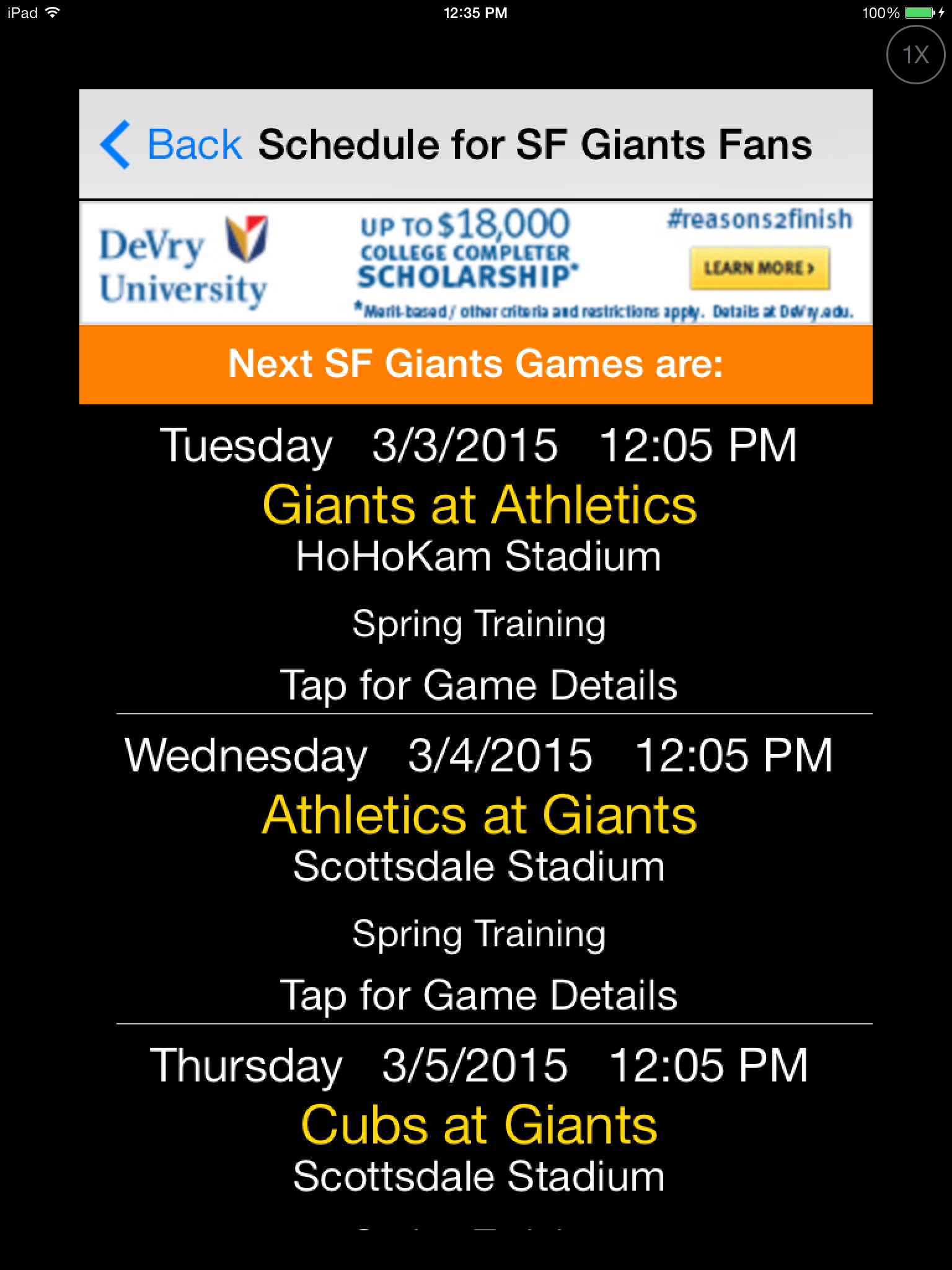 Trivia Game for SF Giants fans screenshot 2