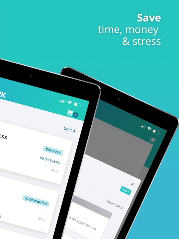 Billshark app iPad screenshot 9 - Finance app
