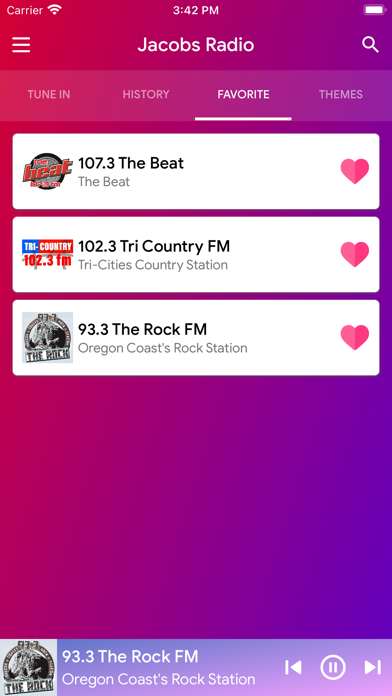 Jacobs Radio Screenshot